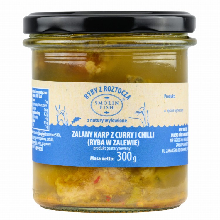 zalany karp w curry i chilli