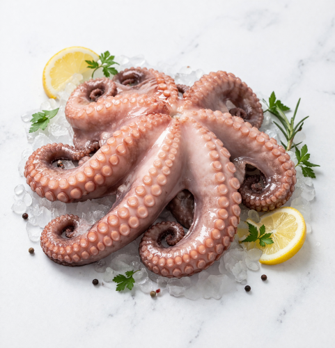 ośmiornica mrożona, ośmiornica patroszona, owoce morza sklep, świeża ośmiornica, seafood premium, ośmiornica do grillowania, ośmiornica do sałatki, octopus vulgaris
