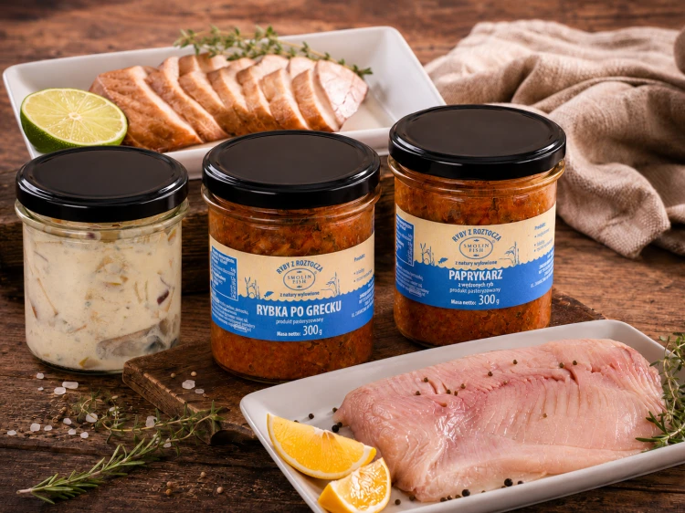 zestaw degustacyjny Smolin Fish, zestaw rybny, bestsellery, paprykarz, ryba po grecku, matjasy, jesiotr wędzony, karp filet bez ości, ryby online, prezent dla miłośnika ryb