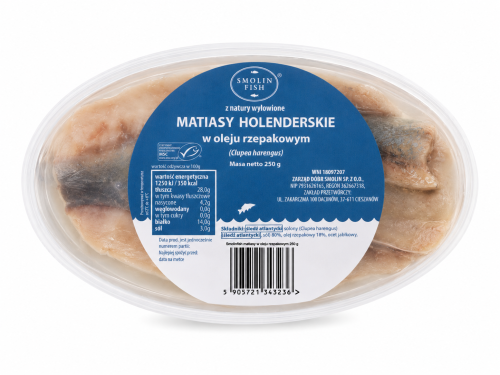 matjasy holenderskie, matjasy 250g, śledzie matjasy, młode śledzie, śledzie w oleju rzepakowym, matjasy w oleju, śledź holenderski, śledzie premium, delikatne śledzie, maślane śledzie, ryby w oleju, gotowe śledzie, przekąska rybna, śledzie do kanapek