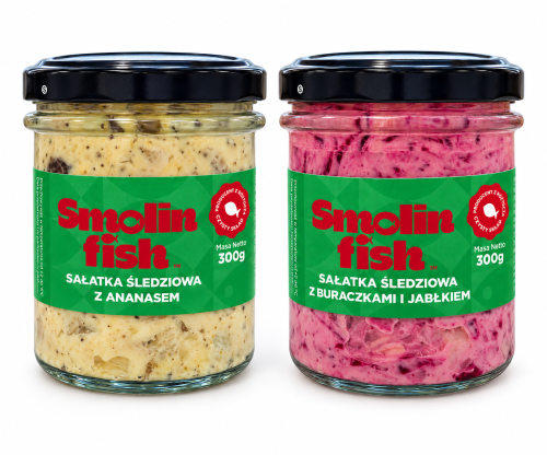 Zestaw sałatki śledziowe