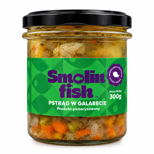 Słoik pstrąga w galarecie na białym tle.png