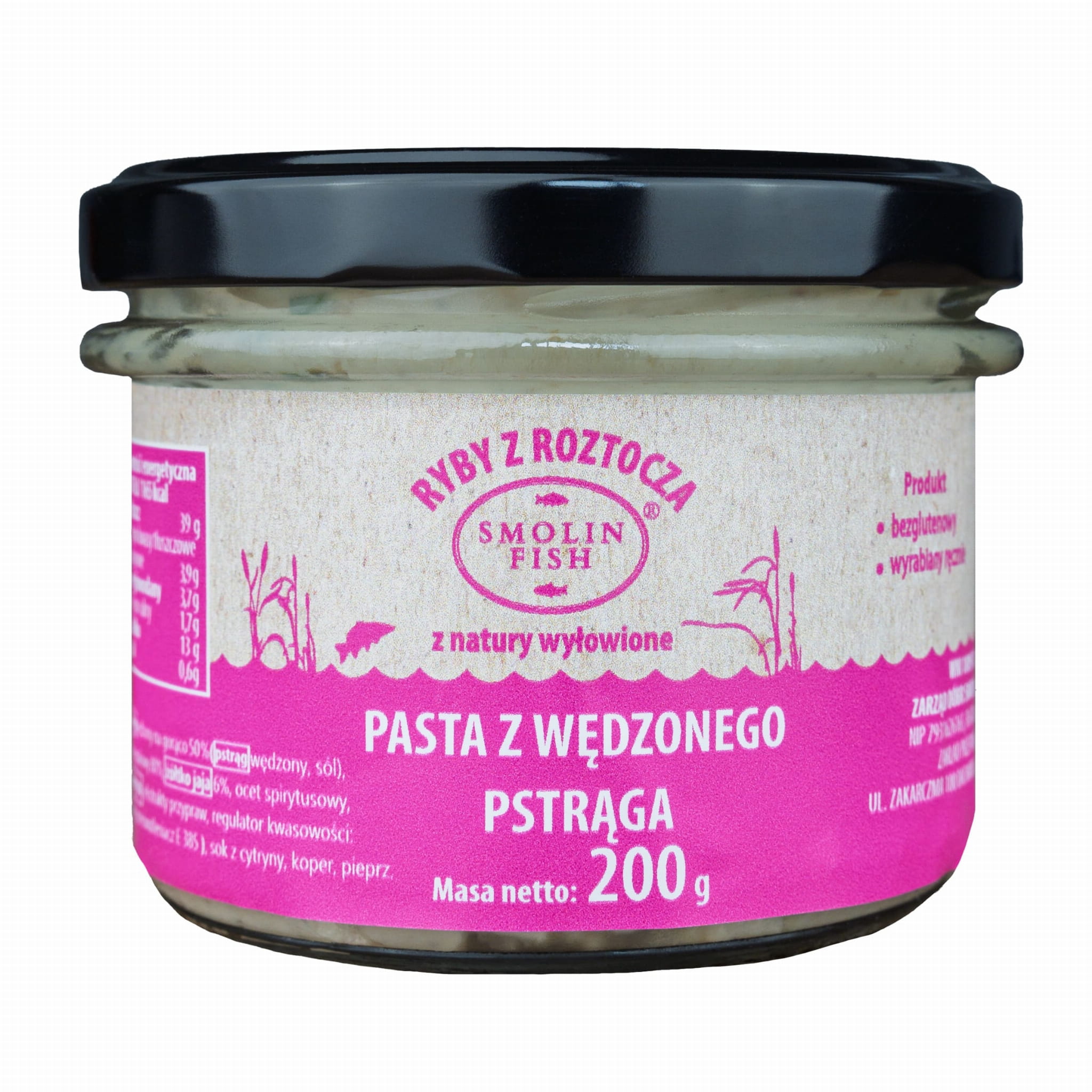 pasta z wędzonego pstrąga